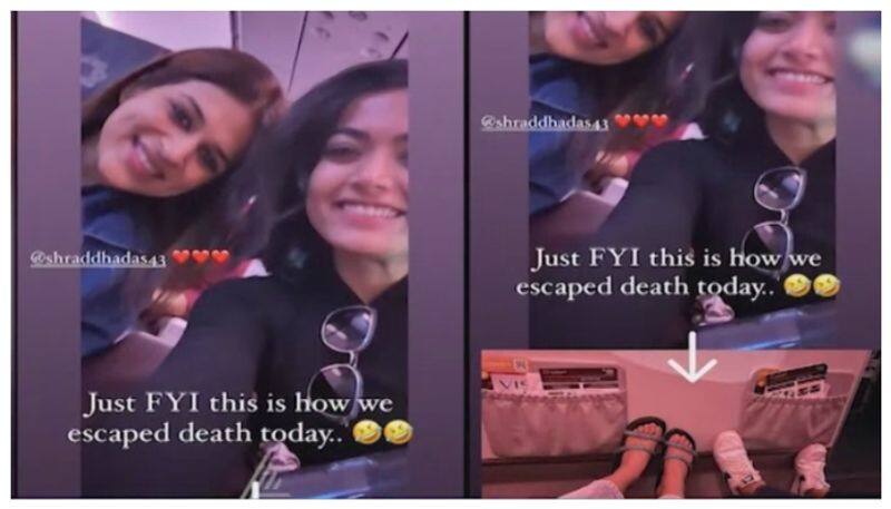 Rashmika Mandanna plain emergency landing nbn