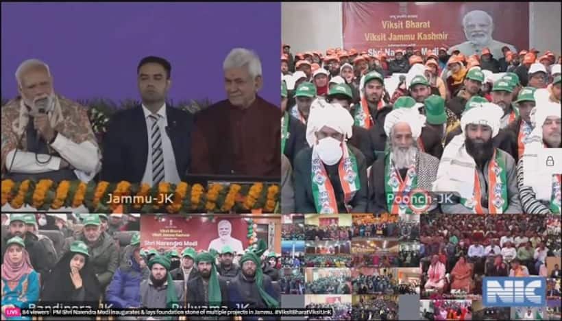 PM Modi lays foundation stone of multiple development projects worth over Rs 32,000 crore in Jammu (WATCH)