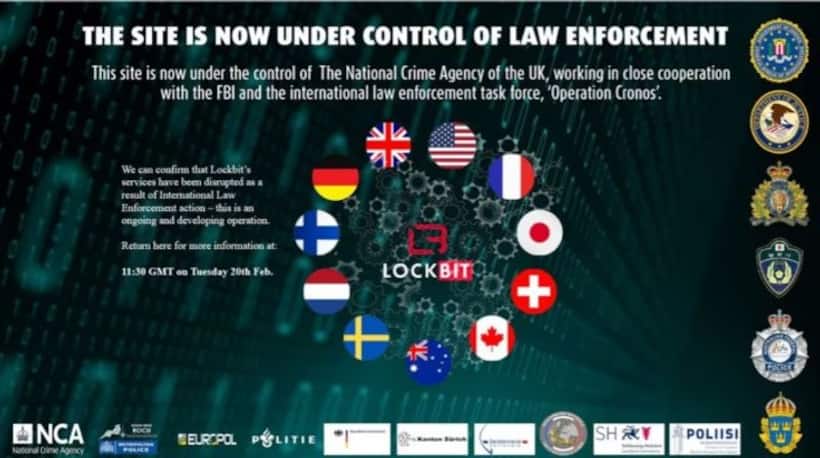 Global law enforcement agencies disrupt 'most harmful cyber crime group' Lockbit in coordinated operation