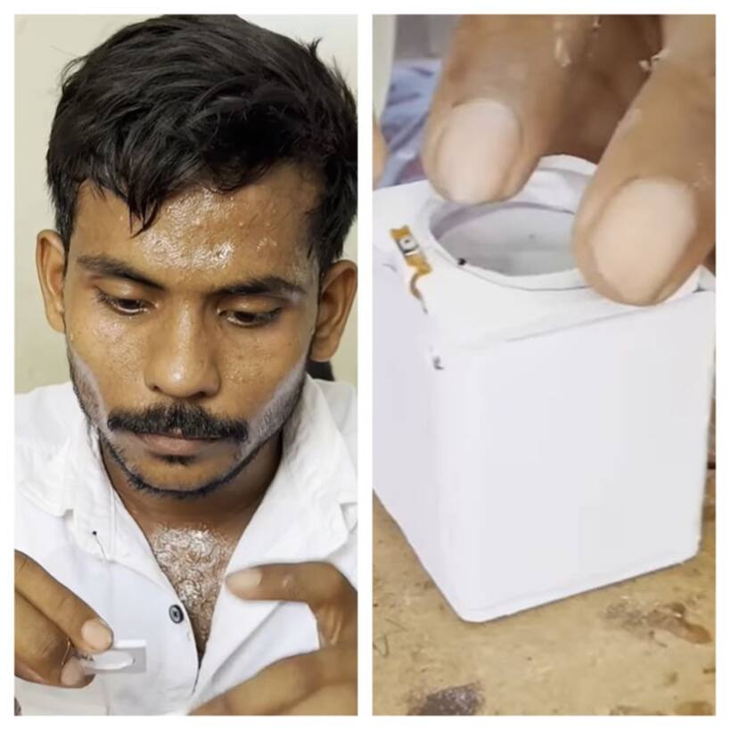 Viral Video: Andhra Pradesh’s Sai Tirumalaneedi gets Guinness Record for smallest washing machine (WATCH)