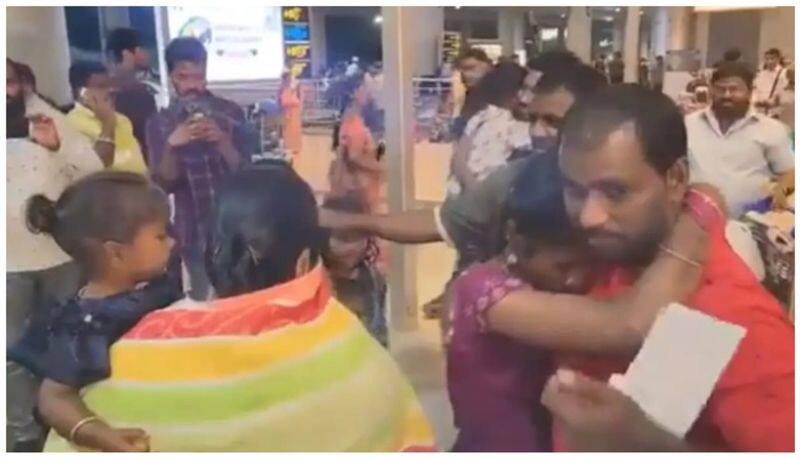 hyderabad airport viral video two brother return india after spent 18 years in dubai jail kxa 