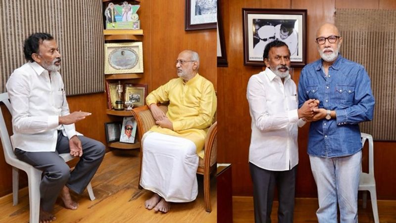 Governor cp radhakrishnan actor sathyaraj personally consoled Saidai Duraisamy smp