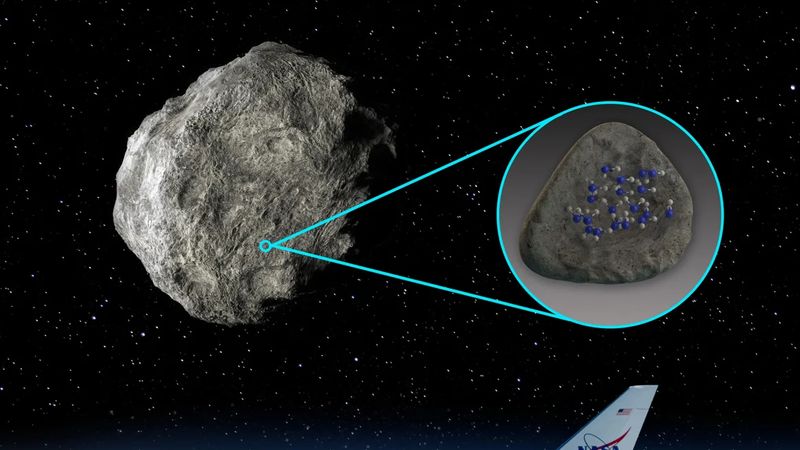 Water molecules detected on the surface of asteroids prm