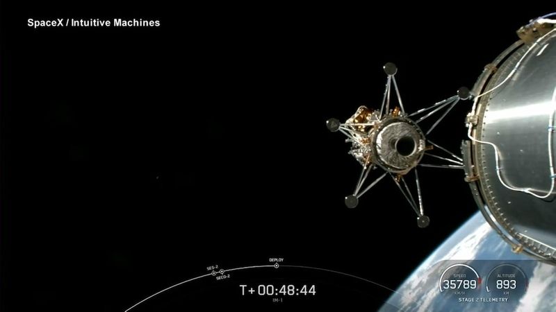 Private Moon Lander Enters Orbit For 1st US Lunar Touchdown In 50 Years sgb