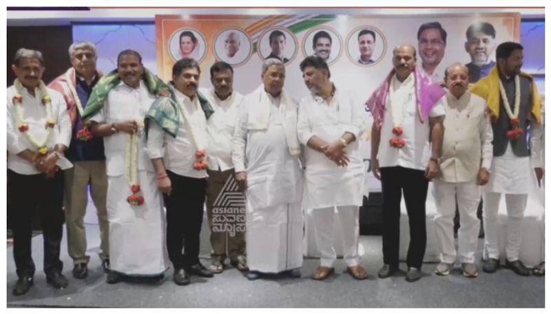 Congress leaders meeting in bengaluru hotel nbn