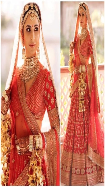 ट्रेंड से हटकर इन हसीनाओं का Bridal Look,पहना सुर्ख लाल लहंगा