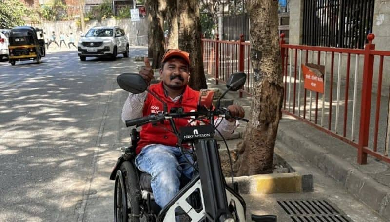 specially abled zomato delivery partner gets wheelchair bike