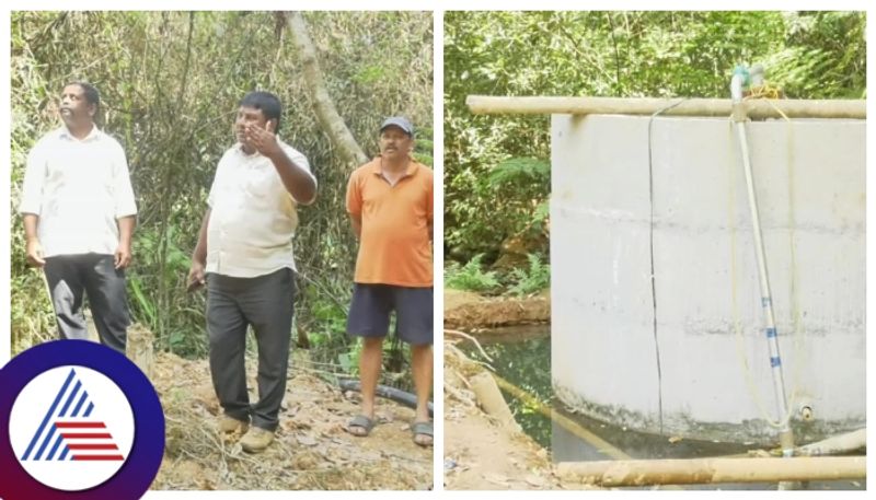 kodagu drinking water crisis forest department and grama panchayath fight for  water in Bhagamandala gow