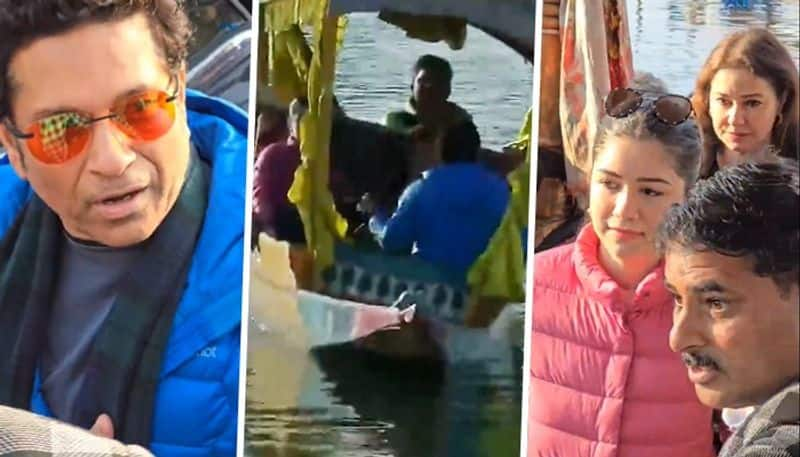 Sachin Tendulkar enjoys Shikara ride with family in Srinagar's Dal Lake; videos go viral (WATCH) snt