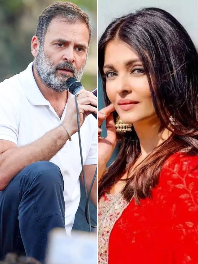 Congress Leader Rahul Gandhi Slams On Aishwarya Rai Bachchan gvd