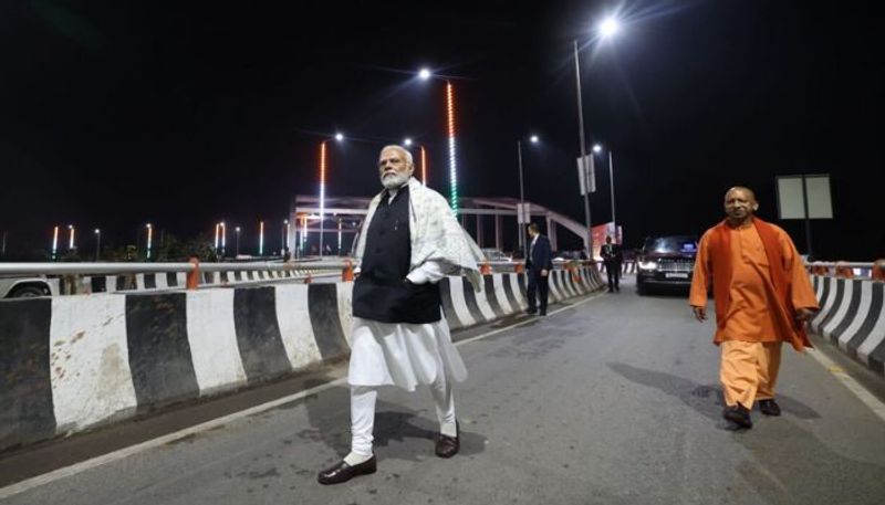 PM Modi inspects Shivpur-Phulwaria-Lahartara marg in Varanasi krj