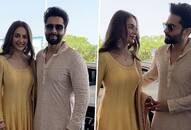 Jackky Bhagnani, Rakul Preet Singh heads back to Mumbai post wedding; poses for paparazzi [PICTURES] ATG