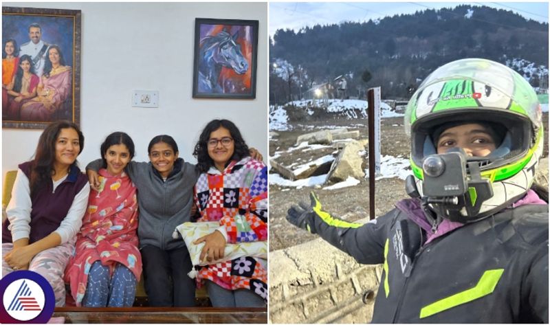 Dharwad Pratiksha is record the youngest girl who made solo ride to Kashmir sat