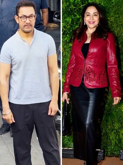 SPOTTED: Aamir Khan to Madhuri Dixit; celebs don their classy outfits