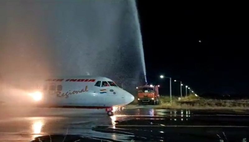 Flight Service Starts from Kalaburagi at night grg 