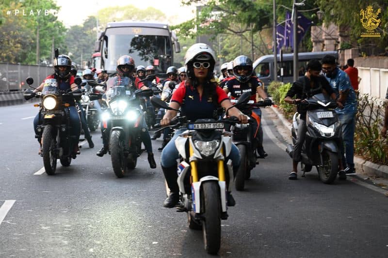 A video of a large number of women marching together on a Royal Enfiled bike in Bengaluru in support of the RCB in WPL 2024 is going viral rsk