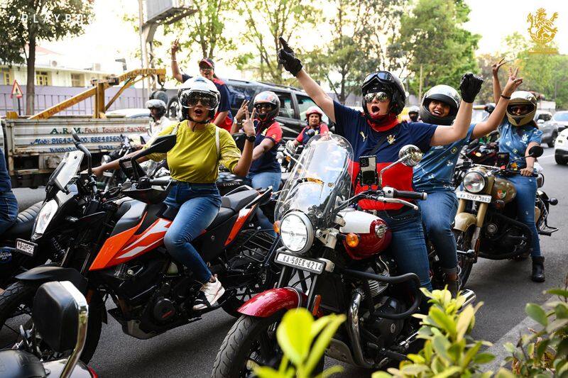 A video of a large number of women marching together on a Royal Enfiled bike in Bengaluru in support of the RCB in WPL 2024 is going viral rsk