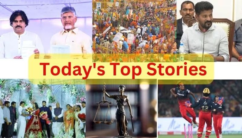 Today top stories, top 10 Telugu news, lateTelugu news online news, breaking news, Andhra Pradesh, Telangana February 25th, headlines KRJ