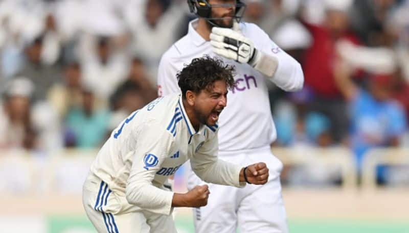 Kuldeep Yadav Takes Fifer England 8 Down vs India tea break Day 1 kvn