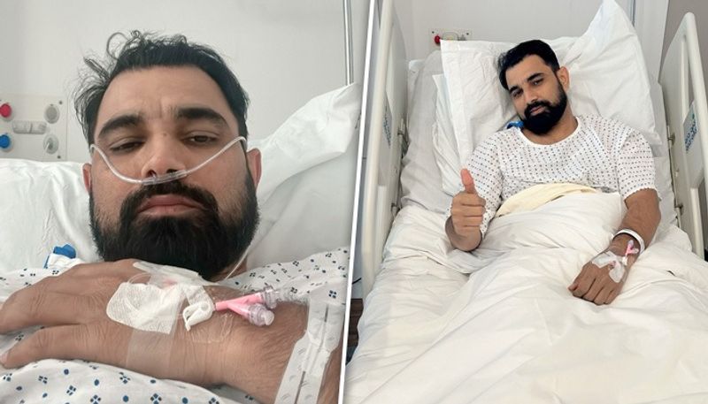 cricket 'Looking forward to get back on my feet': Shami after undergoing on Achilles tendon; shares pic from hospital osf