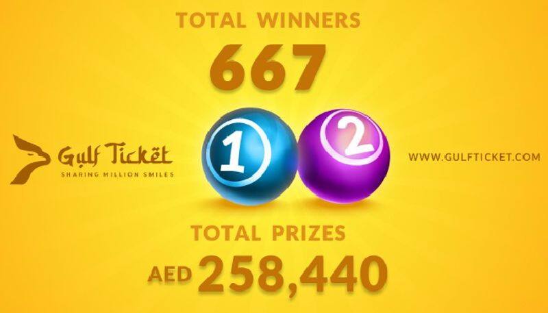 Total of 667 Winners announced in the Gulf Ticket Historic Debut Draws kvn