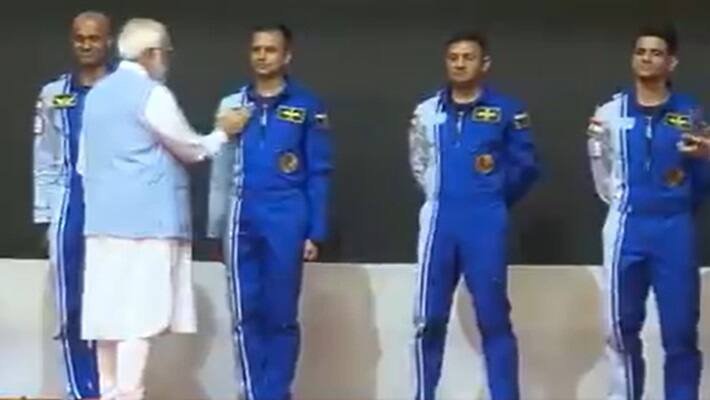 PM Modi announces Indian astronauts selected to go to space as part of the Gaganyaan mission sgb