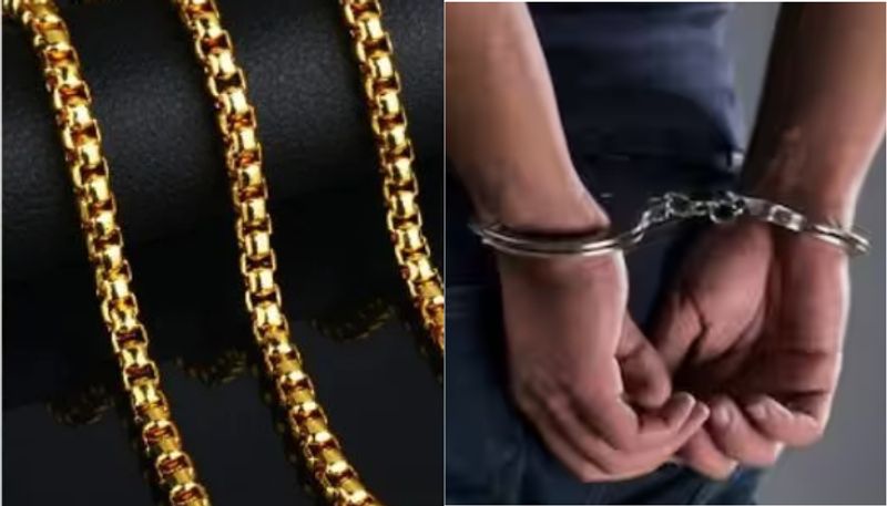 constable on duty snatched gold chain of woman passenger at chennai metro station SSM 