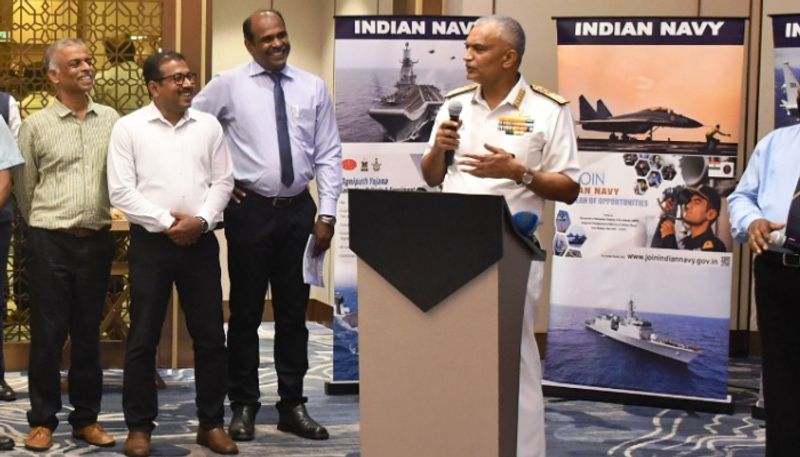 Chief of Naval Staff Admiral R Hari Kumar says There is a plan to raise the average age of navy officers to 26 vkv