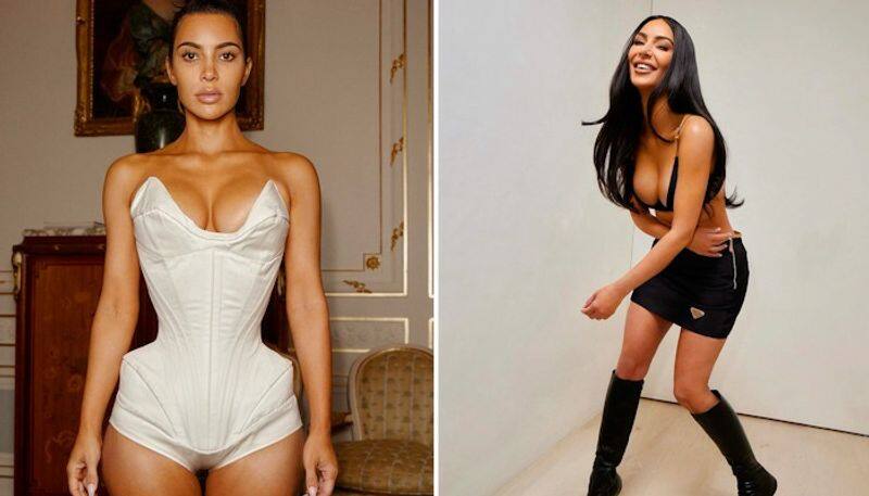 SEXY photos: Kim Kardashian flaunts her tiny waist in Mugler corset RBA