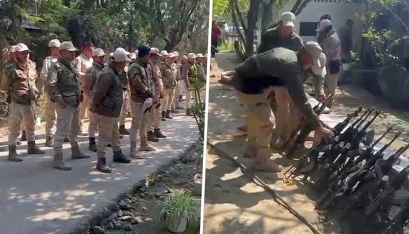 Day after 200 armed men storm ASP's house, some Manipur police commandos lay down arms in protest