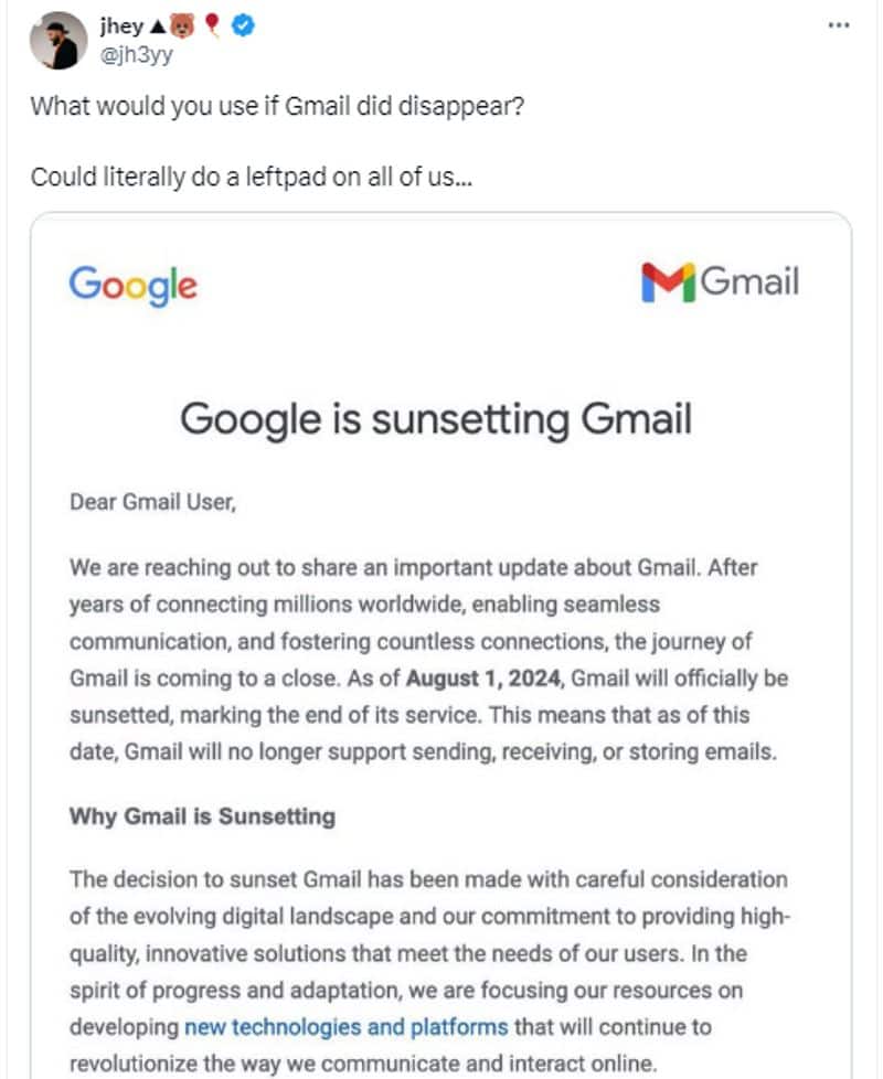 Google is sunsetting Gmail service on August 01 2024 here is the fact jje