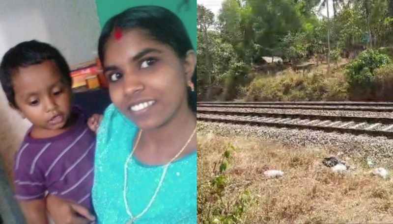 The police have identified the mother and child who died after being hit by a train in Varkala, and also found the cause