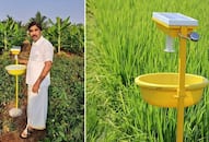 Farmer Karibasappas innovation of solar insect trap is earning him international recognition inspirational-story-of-karnataka-farmer iwh