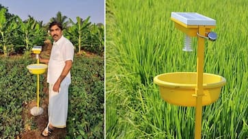 inspirational story of Karnataka farmer karibasappa mg innovated solar insect trap zrua