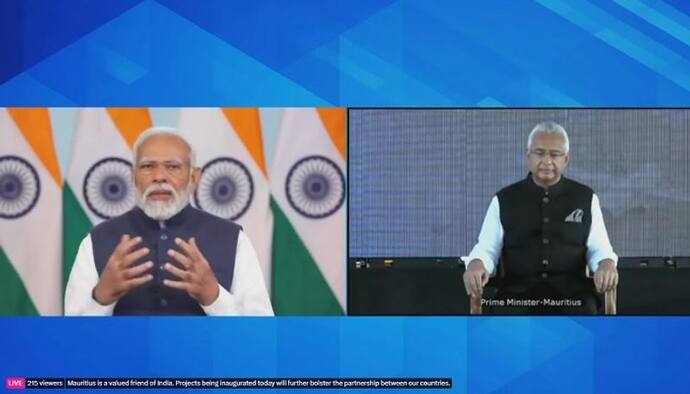 PM Modi, Mauritius counterpart Pravind Jugnauth inaugurate six community development projects in Mauritius