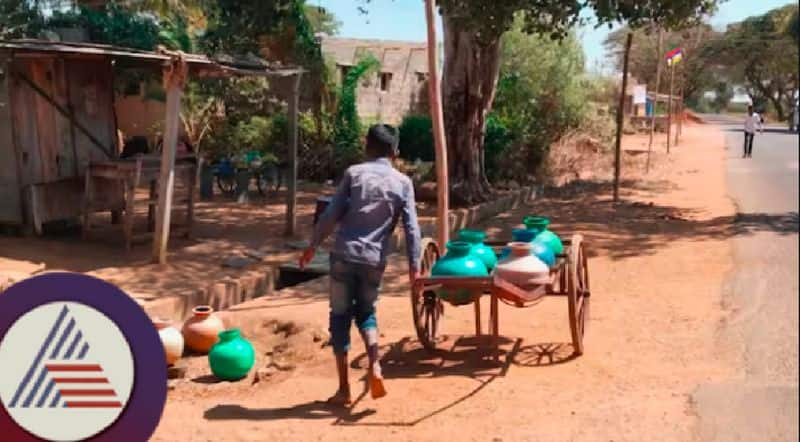 Lack of drinking water at kottur taluku vijaynagar rav