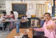 Viral Video: Chhattisgarh primary school teacher caught drinking alcohol on campus (WATCH)