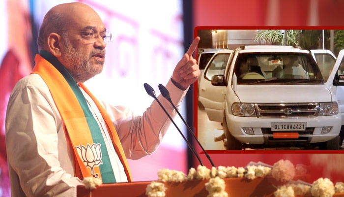 Social media abuzz as Amit Shah's car sports CAA on number plate, netizens react (WATCH) AJR