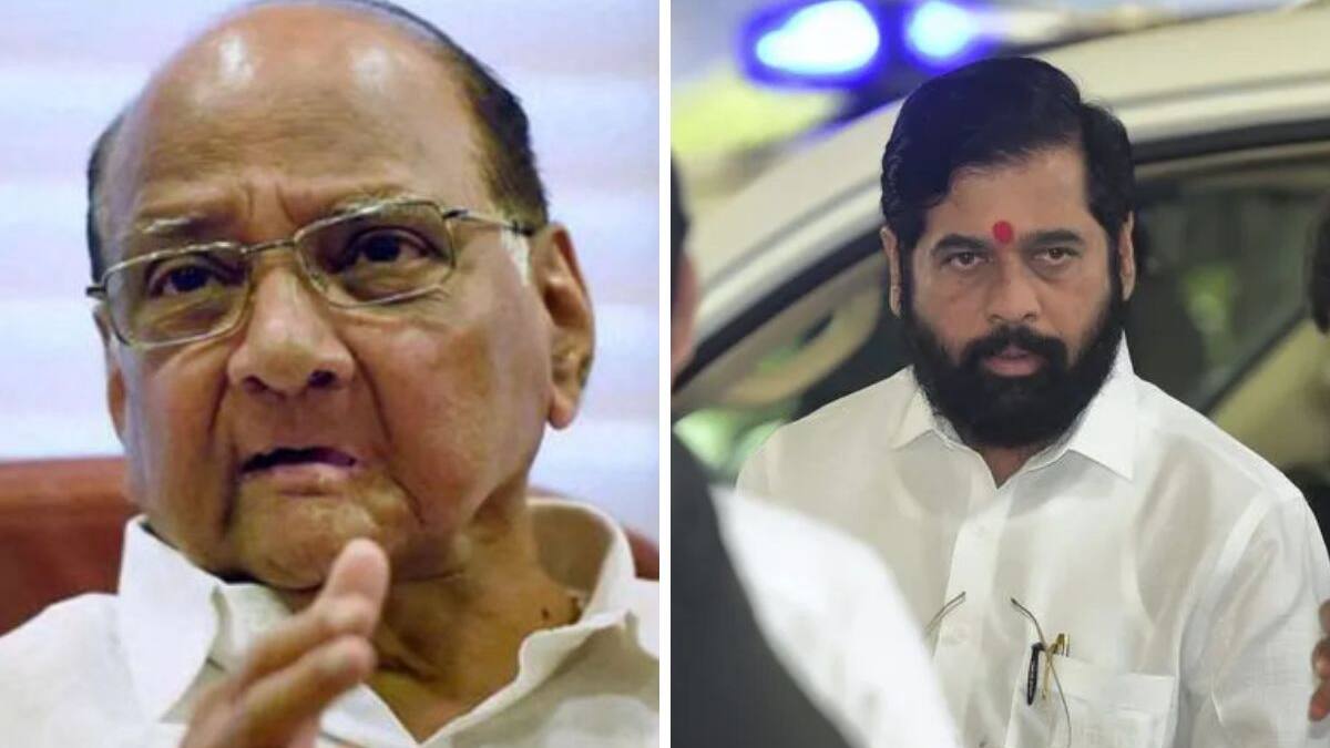 Sharad Pawar and Eknath Shinde 