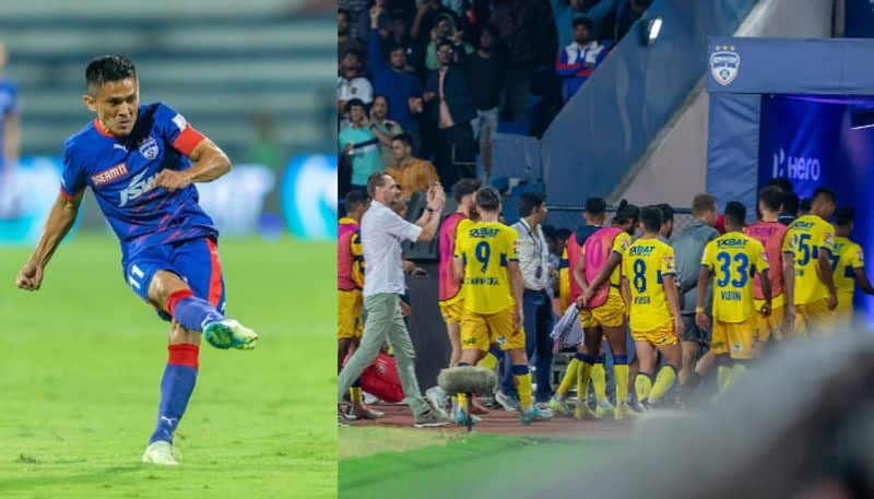 ISL 2023 24 Bengaluru FC and Kerala Blasters FC started social media war ahead BFC vs KBFC match