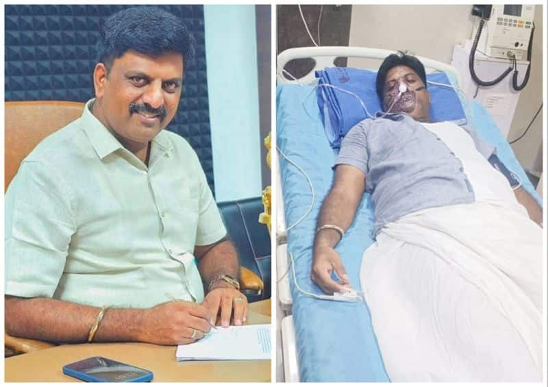 my v3 Online tv founder vijayaraghavan hospitalized for chest pain in madurai vel