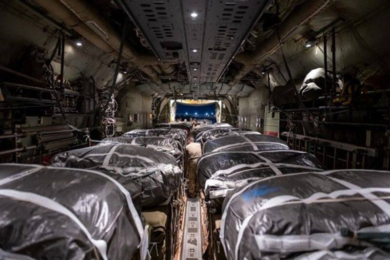 US military planes airdrop about 38,000 meals into Gaza in first round of emergency humanitarian aid snt