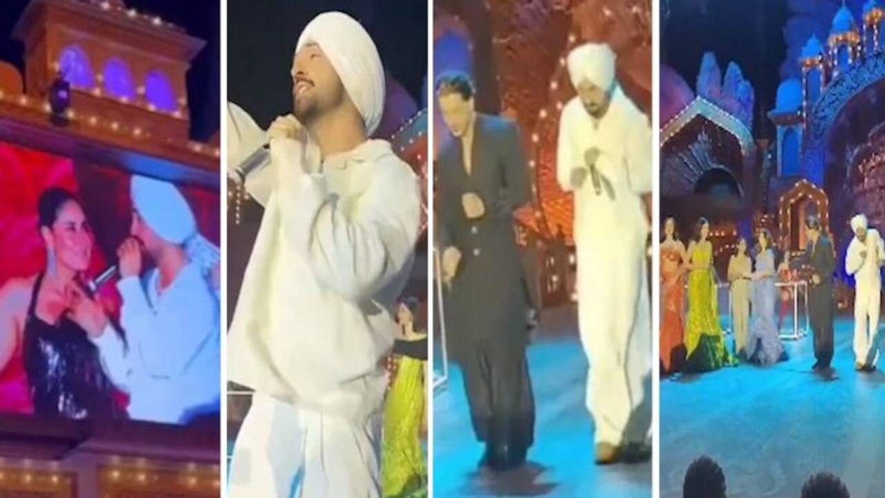 Anant Ambani, Radhika Merchant's sangeet: Shah Rukh Khan joins Diljit Dosanjh during his energetic performance