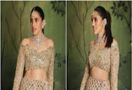 shloka mehta golden lehenga price anant ambani wedding shloka mehta wedding jewellery kxa 