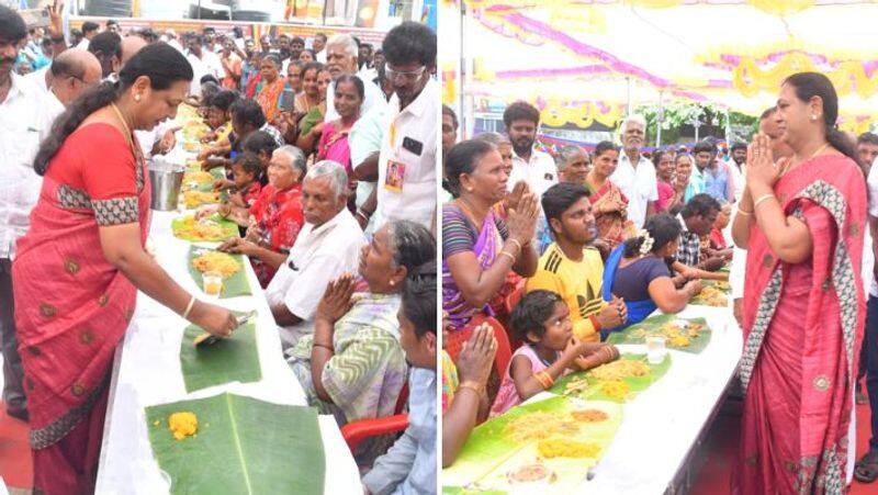 Samabandhi feast for visitors to Captain Vijayakanth temple-rag