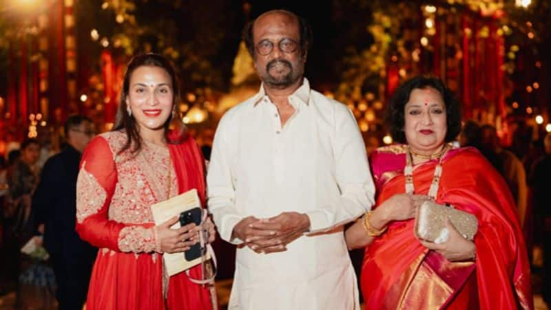 superstar rajinikanth at anant ambani pre wedding function photos viral gan