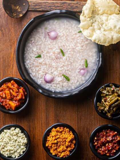Recipe to make pazhankanji:
