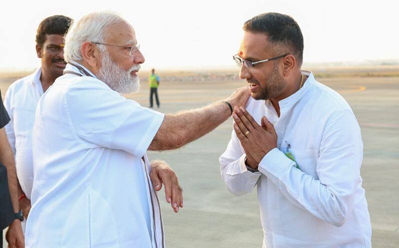 PM Modi shares special interaction with BJP worker in Chennai sgb