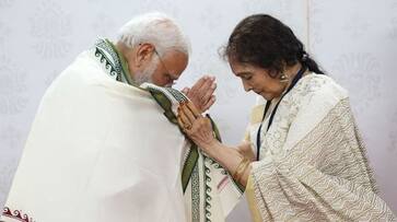 PM Narendra Modi meets veteran actor Vyjayanthimala in Chennai; pictures go VIRAL ATG