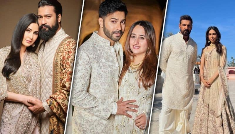 Anant Ambani, Radhika's pre-wedding: Katrina to Varun,  couples twin in white-silver traditional outfits RKK